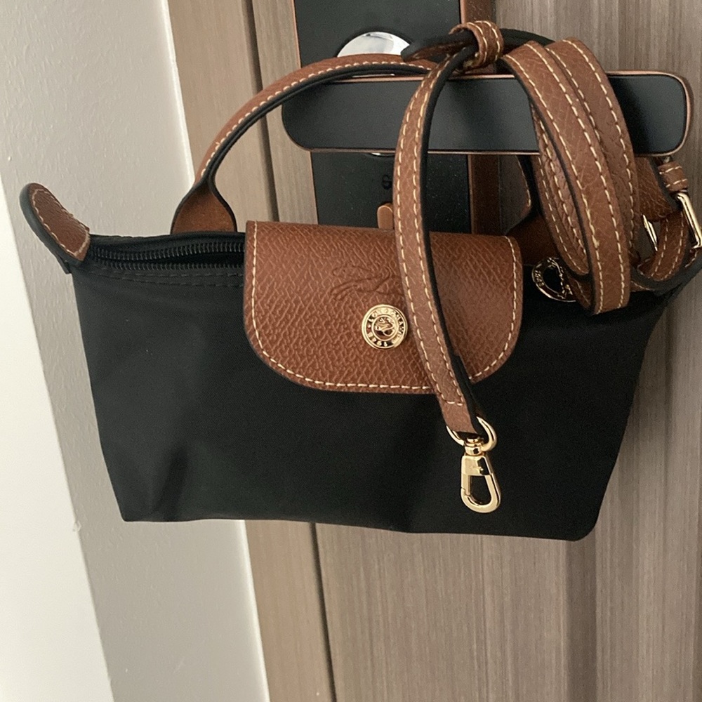 Longchamp Le Pliage Mini Canvas in Black